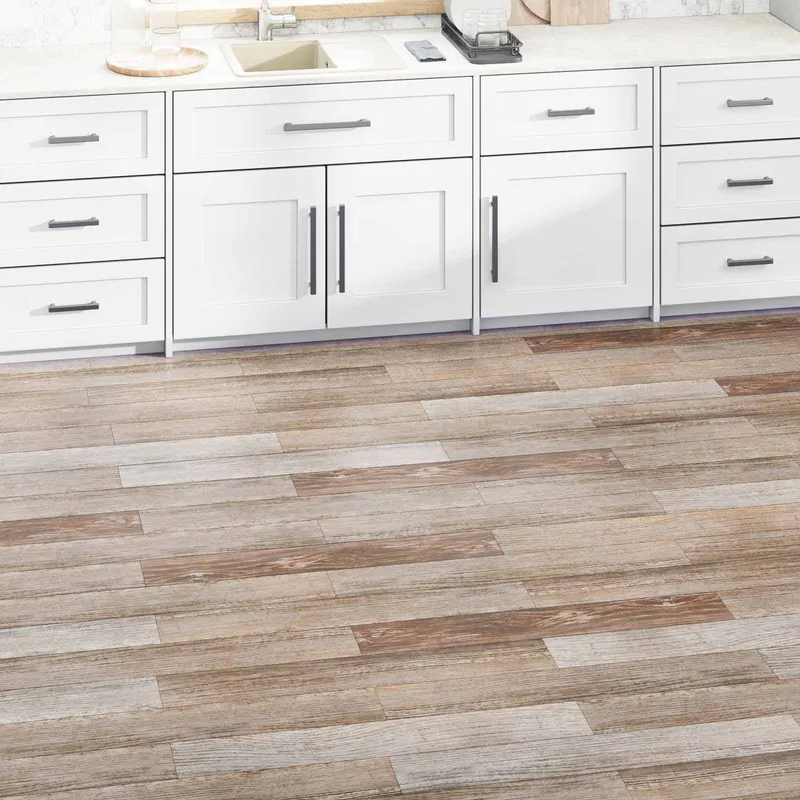 Planches de sol Bois lavé 5,02 m² 36 pièces PVC