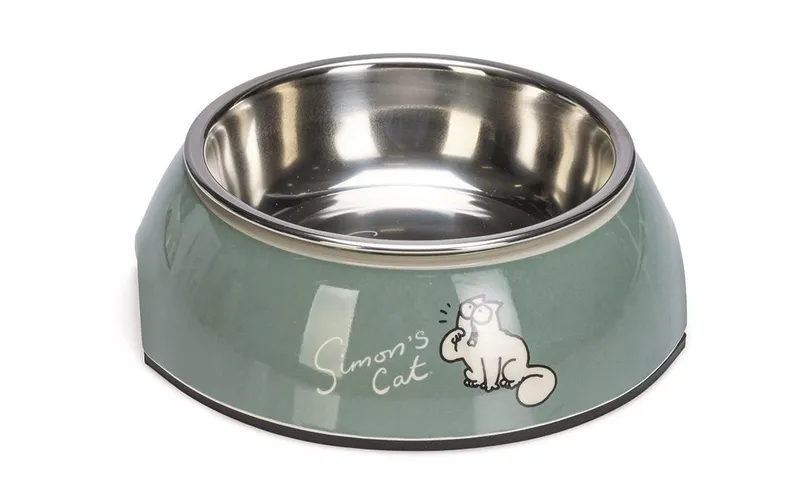 Simon's Cat Edelstahlnapf 160 ml, Grün