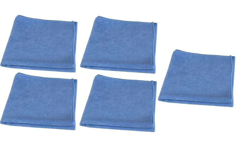 Edi Baur Mikrofaser-Reinigungstuch Long Life 5 pièces, bleu