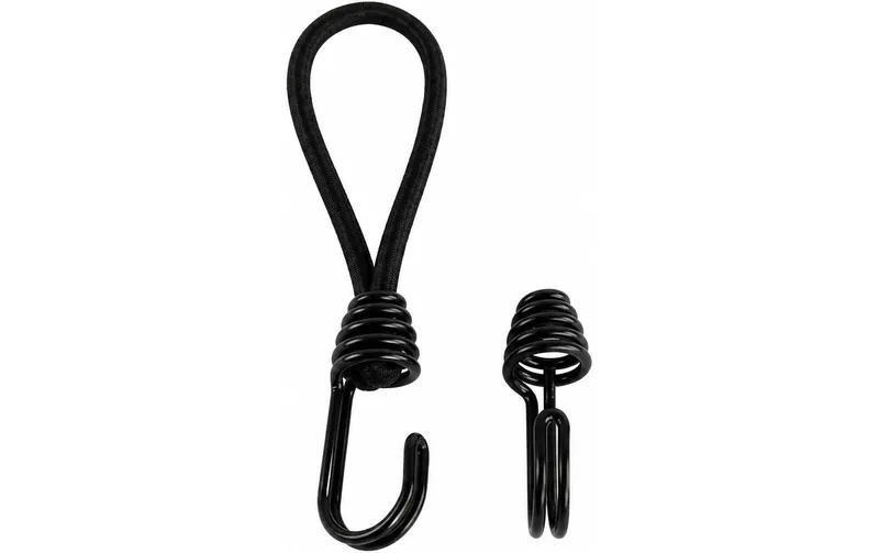 Zurrfix Haken mit Gummizugband 9 mm, noir
