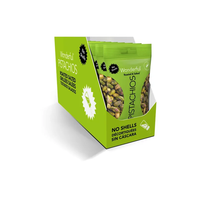 Wonderful Pistachios Pistazien geröstet e gesalzen senza Schale 10 x 60 g