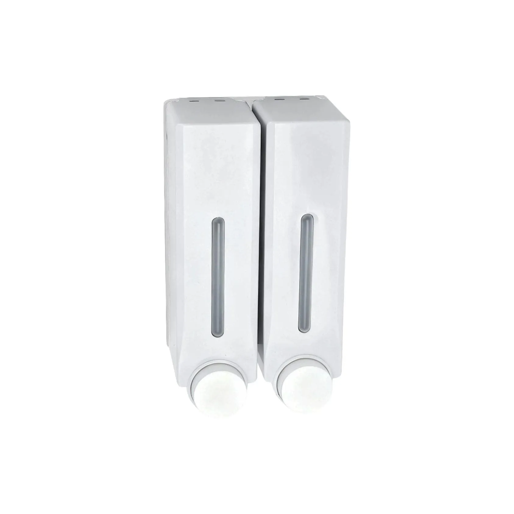 diaqua® Wandseifenspender Novion weiss 2er Set 450 ml, Weiss