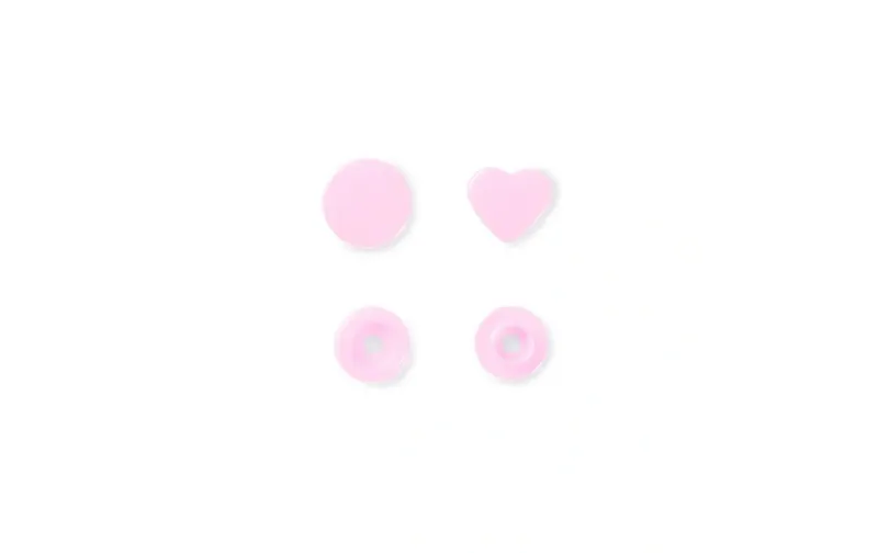 Prym Druckknöpfe Color Snaps Herz, Rosa, 12.4 mm, 30 pieces