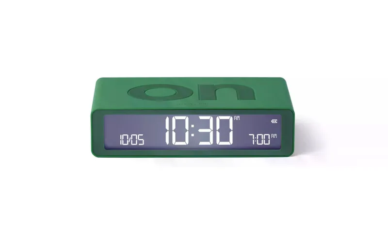 Lexon Digitalwecker Flip Classic green