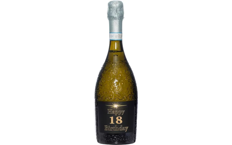Dreams and Fantasy Geschenkidee Prosecco dark Happy Birthday 18 750 ml