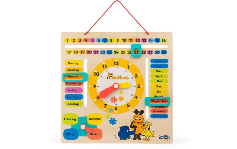 small foot Die Maus Lernuhr con Kalender
