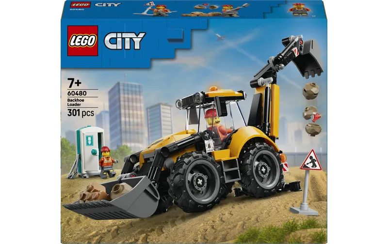 LEGO® City Gelber Baggerlader 60480