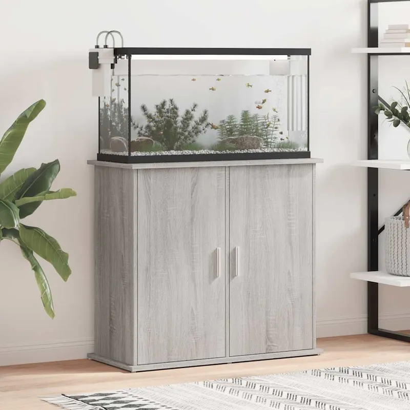 Aquariumständer grey Sonoma 81x36x73 cm engineered wood
