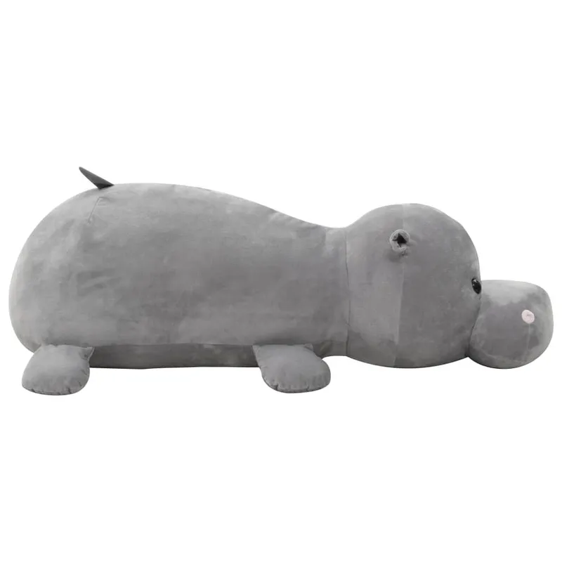 Hippo Kuscheltier Plüsch Grau