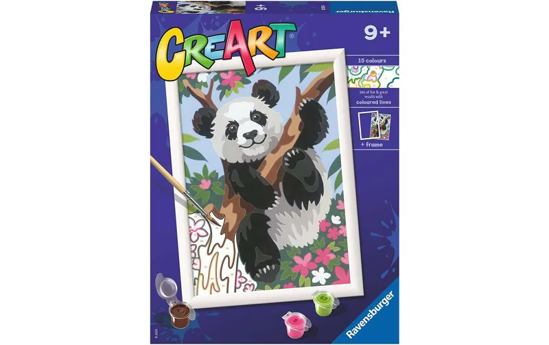 Ravensburger Malen nach Zahlen Verspielter Panda ab 9 Jahren