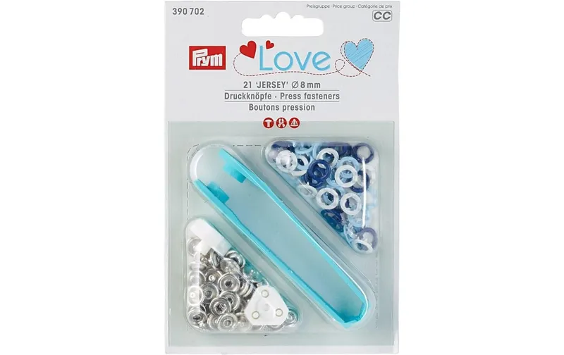 Prym Love Druckknöpfe Jersey 8 mm, multicolore