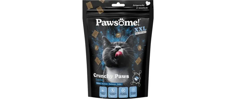 Pawsome Cat Crunchy Paws Lachs 150 g