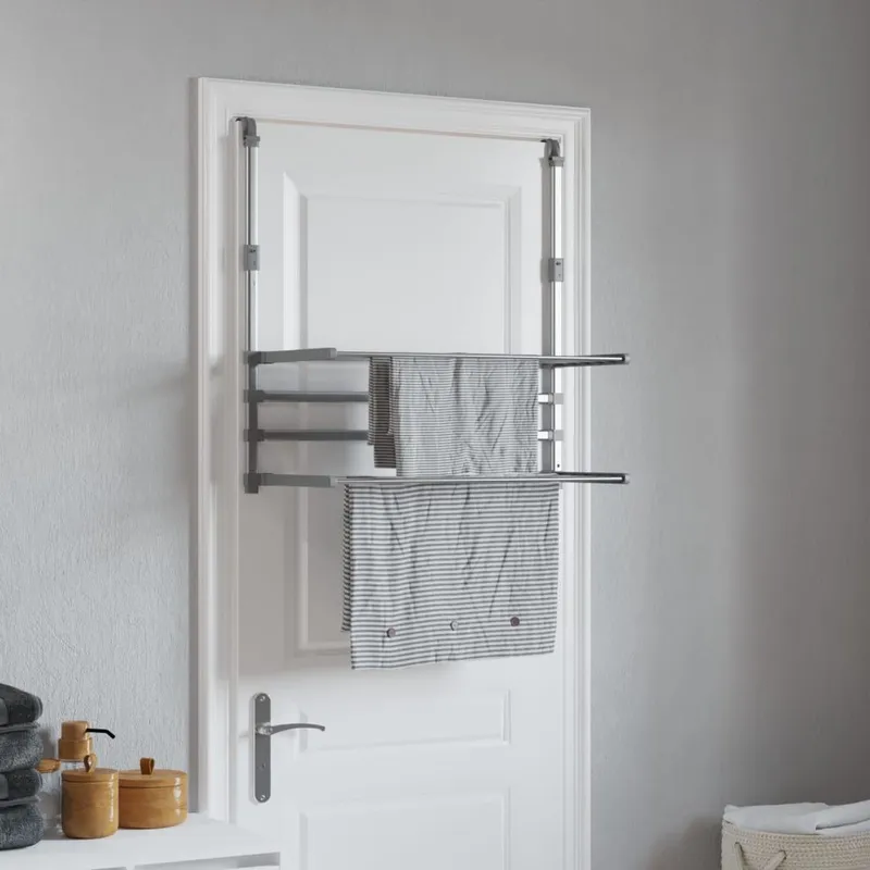 Wäschetrockner per Balkon 89x25x(60-95) cm alluminio