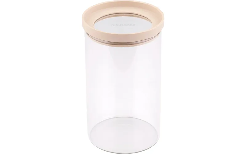 Fackelmann Vorratsglas Vorratsglas 1 l, Glas, Beige, 1 Stück