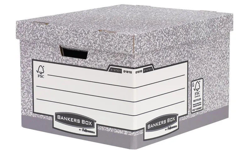Fellowes Archivschachtel Bankersbox System 29.4 x 38.7 x 44.5 cm grey