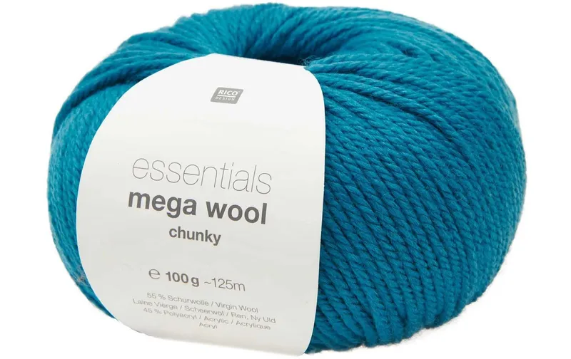 Rico Design Wolle Essentials Mega Wool chunky 100 g, Türkis