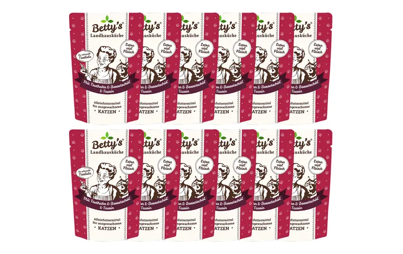 lettoy's Landhausküche Nassfutter Truthahn con Borretschöl, 12 x 100 g