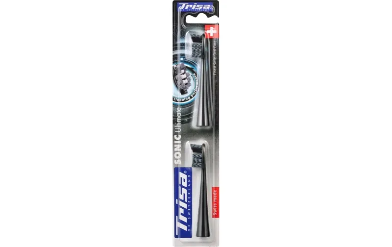 Trisa Zahnbürstenkopf Sonic Ultimate Black Duo 2 Stück
