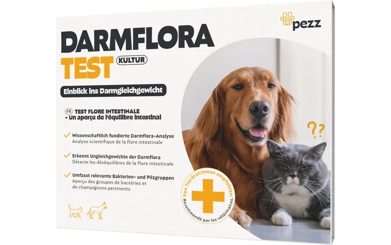 pezz Darmfloratest pour Hunde et Katzen Darmflora-Analyse