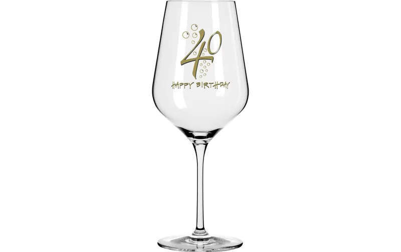 Wate Weinglas Happy Birthday "40"