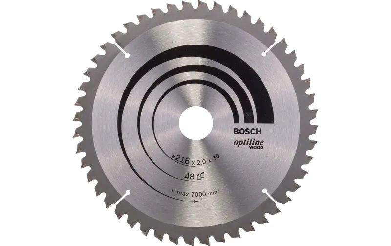 Bosch Professional Kreissägeblatt Optiline Wood Ø 216, 48 Zähne