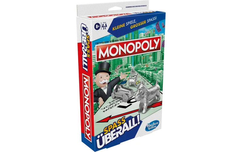 Hasbro Gaming Familienspiel Monopoly Kompakt -DE