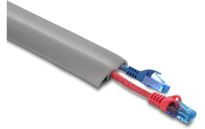 Delock Kabelkanal PVC flexibel 2 m x 50 mm grigio