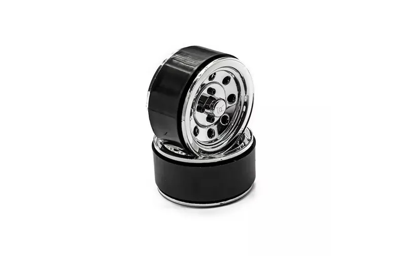 Hobbytech Felgen 1.9" Beadlock Chrom, 1 Paar
