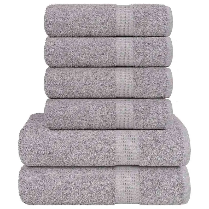 Ensemble de serviettes FROGN 6 pcs gris 360 g/m²