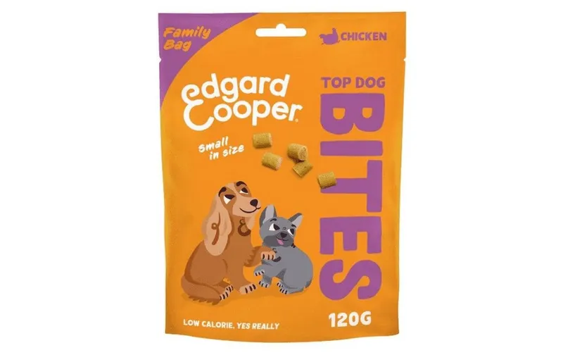 Edgard & Cooper Leckerli Bites Huhn Family Pack, 120 g