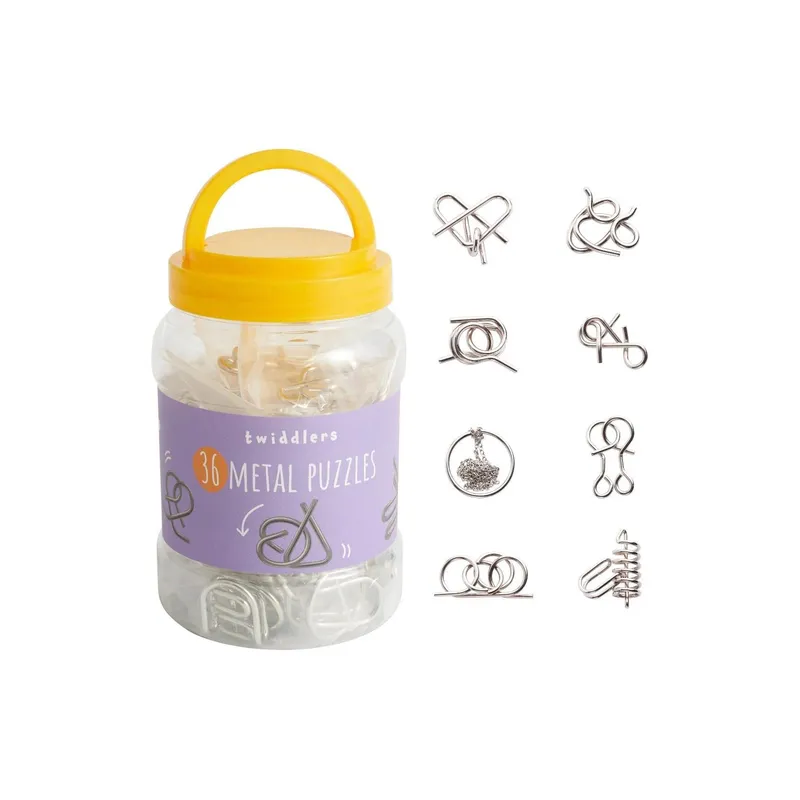 Twiddlers Knobelspiel Metall 36 pièces