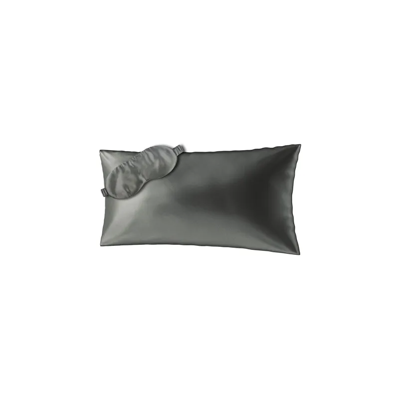 Ailoria Beauty Sleep Set Seide, 40 x 80 cm, Anthrazit