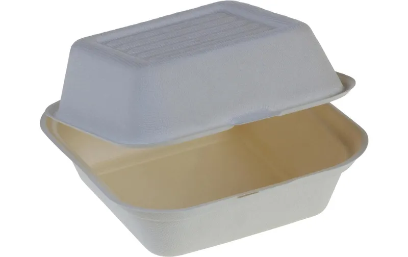 belesse nature Burger Box Zuckerrohr weiss 50 pièces
