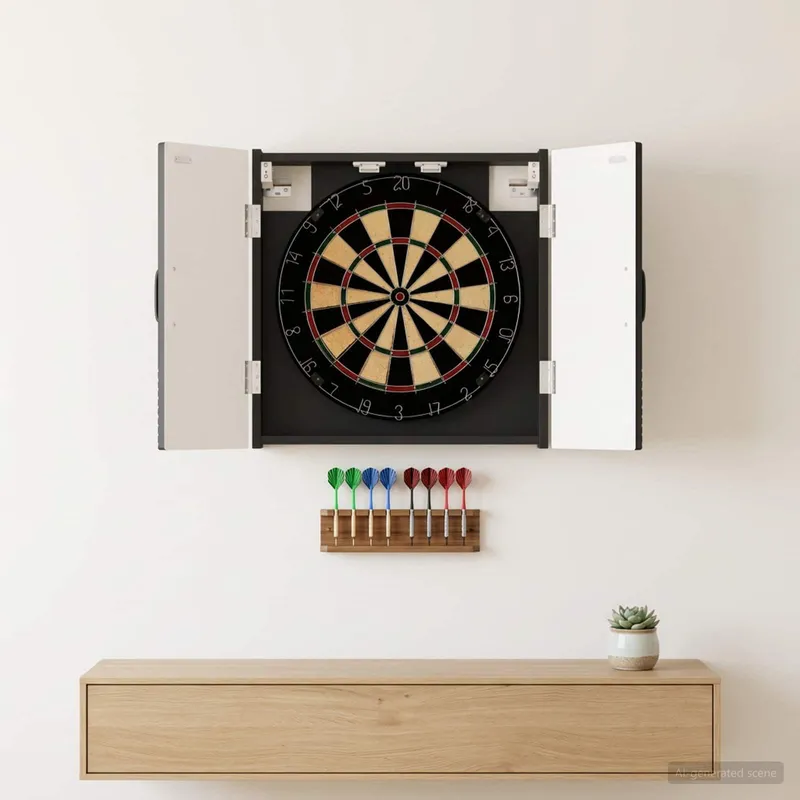 Dartboard Schrank HOORN Schwarz 52,5 x 10,5 x 53,5 cm