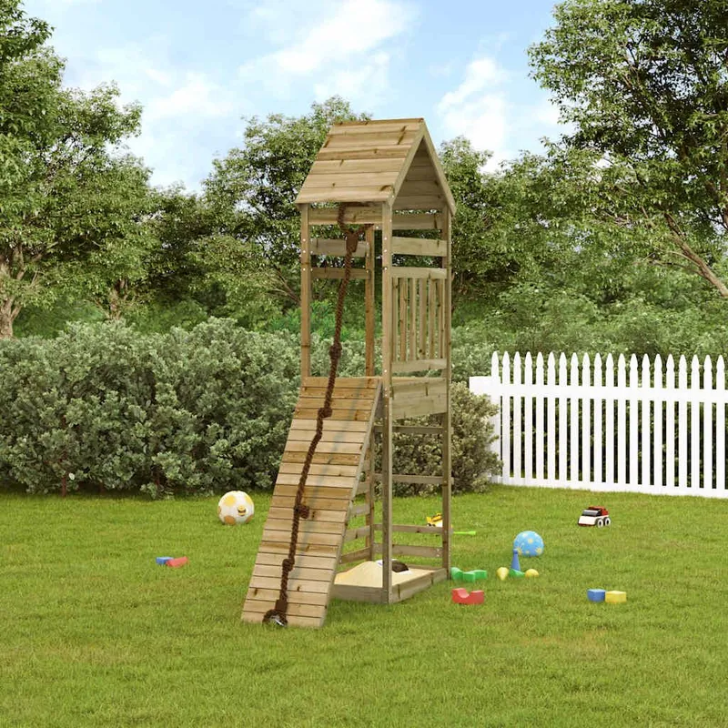 Spielturm con Kletterwand Imprägniertes legno di pino