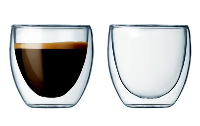 Bodum Thermobecher Pavina 80 ml, 2 pieces, transparent