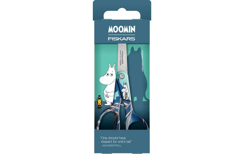 Fiskars Kinderschere Moomintroll 13 cm, Petrol