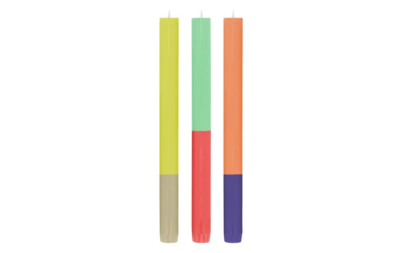 Remember Stabkerze Ibiza 26 cm x 22 cm, multicolour, 2 pieces