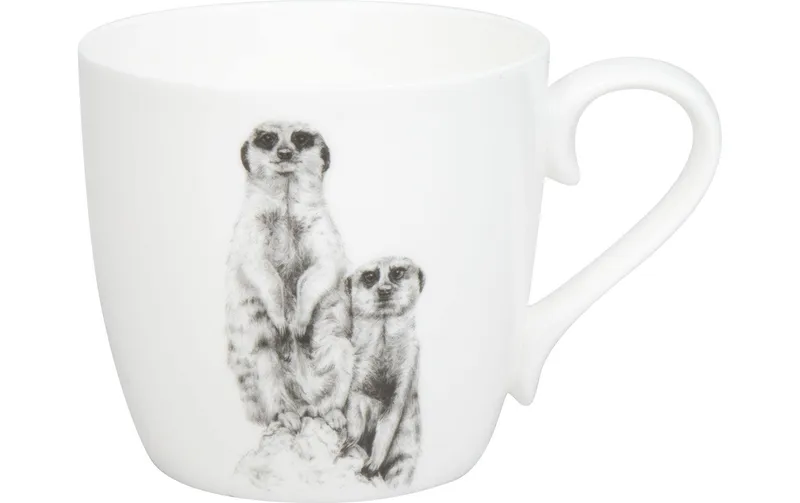 Könitz Kaffeebecher Erdmännchen 425 ml, 1 Stück, Weiss