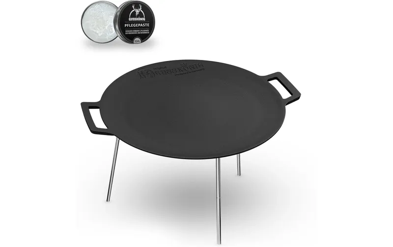 Gusskoenig Runde eingebrannte Grillplatte 42 cm