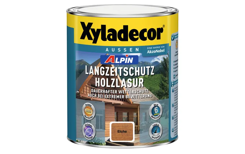 Xyladecor Holzlasur Alpin Langzeitschutz, Eiche, 1 L