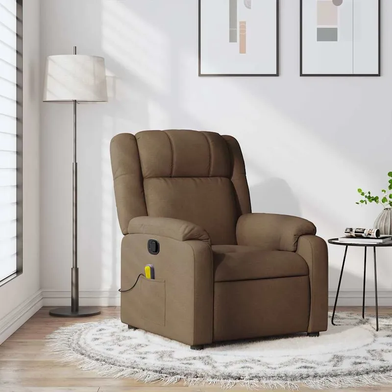 Massagesessel brown fabric
