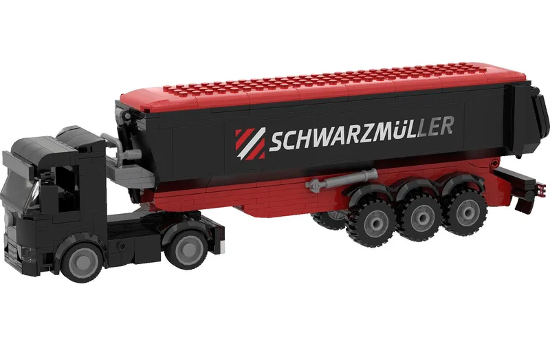 Brixies Plus Schwarzmüller Zugmaschine plus Muldenanhänger