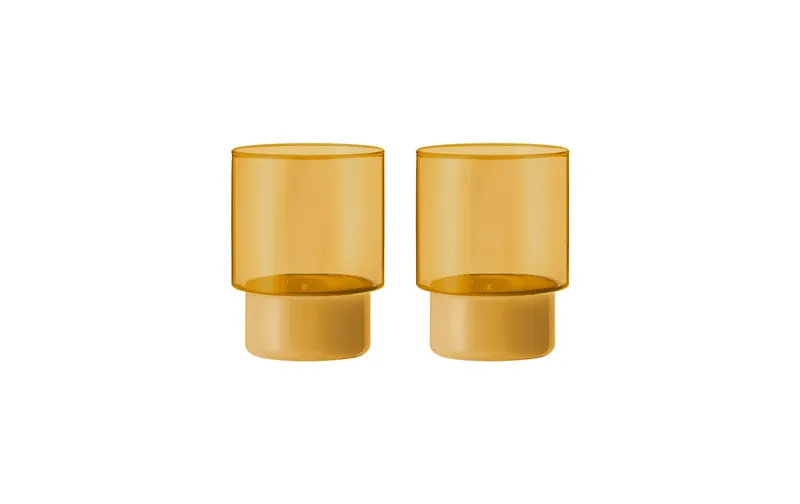Remember Trinkglas Jill 220 ml, 2 pezzi, Gelb