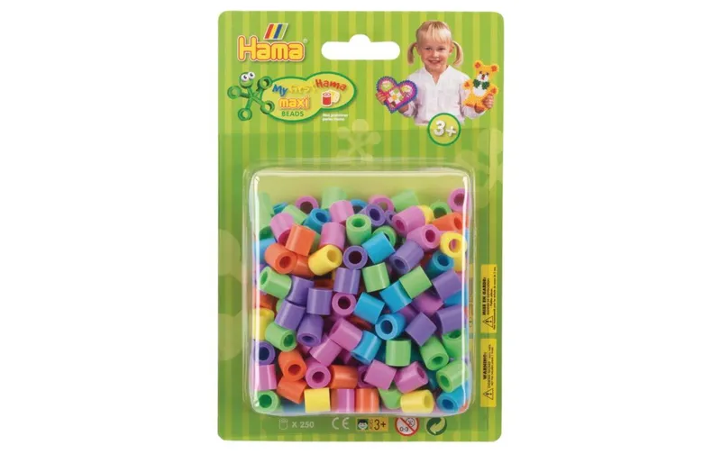 Hama Bügelperlen Maxi Pastell-Mix, 250 pieces