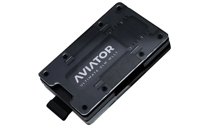 AVIATOR Wallet SLIDE No cash clip fusion black