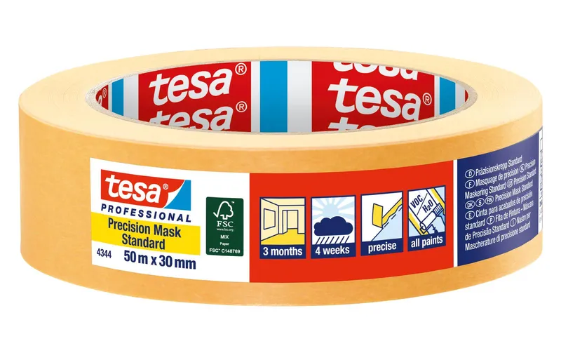 tesa Präzisionskrepp Standard 4344 50 m x 30 mm