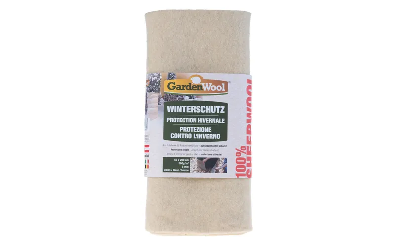 GardenWool Winterschutz-Matte 200 x 50 cm naturaleweiss
