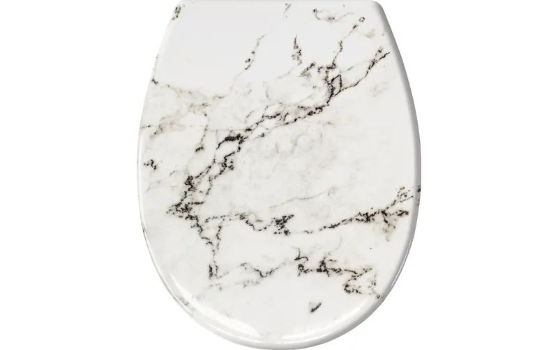Kleine Wolke Toilettensitz Marble mit Absenkautomatik, gris/blanc