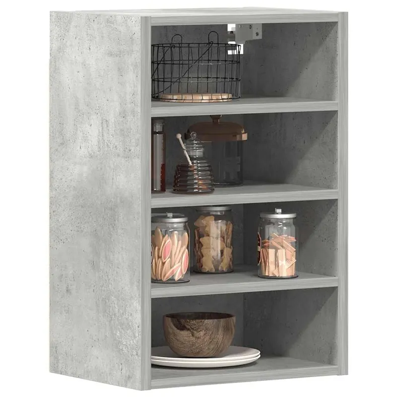 Armoire suspendue "Riga" Gris béton 40 x 29,5 x 60 cm Bois d'ingénierie